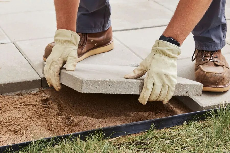 Path, patio and slab laying